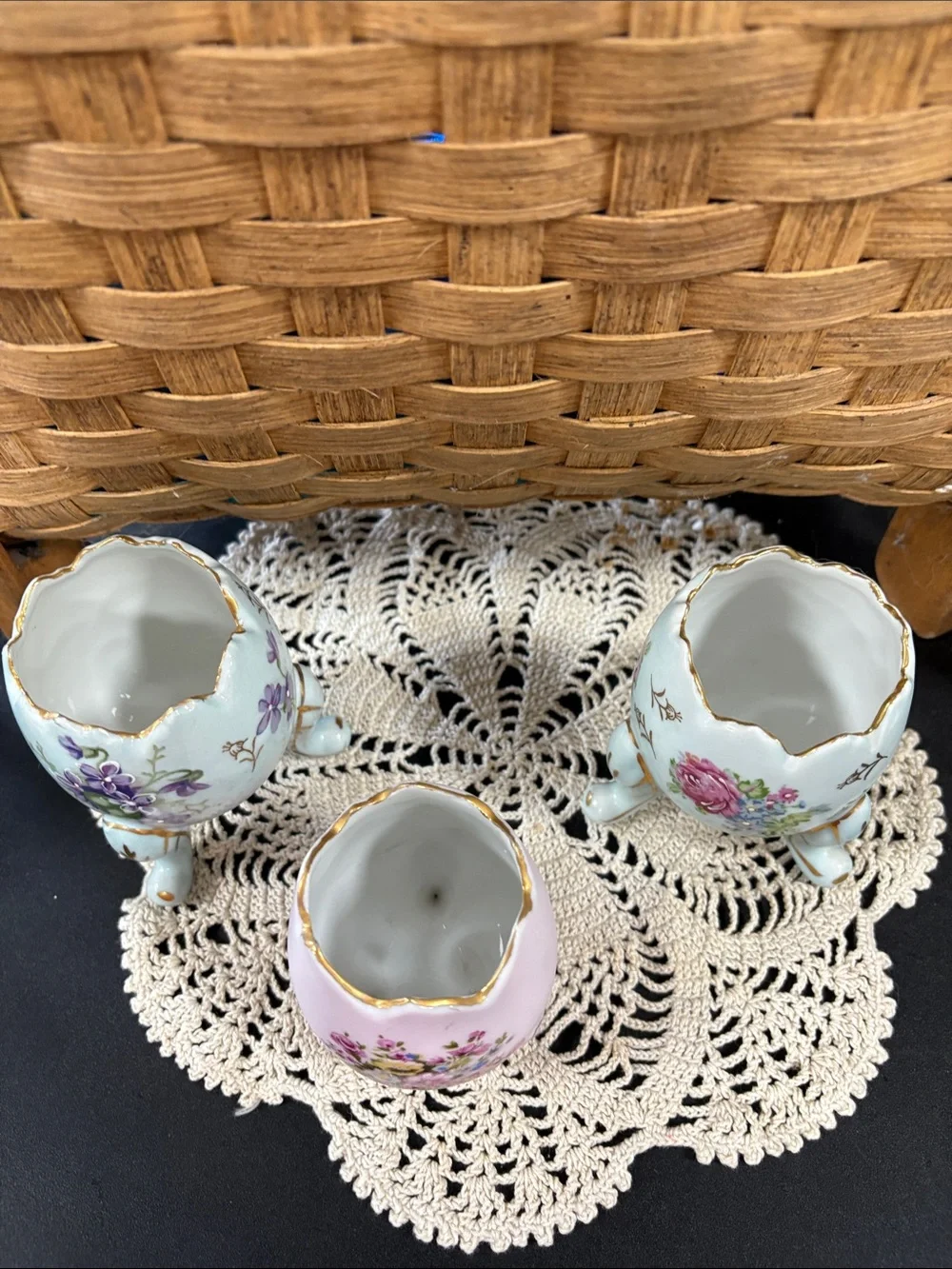 Vintage Egg Cup Vases